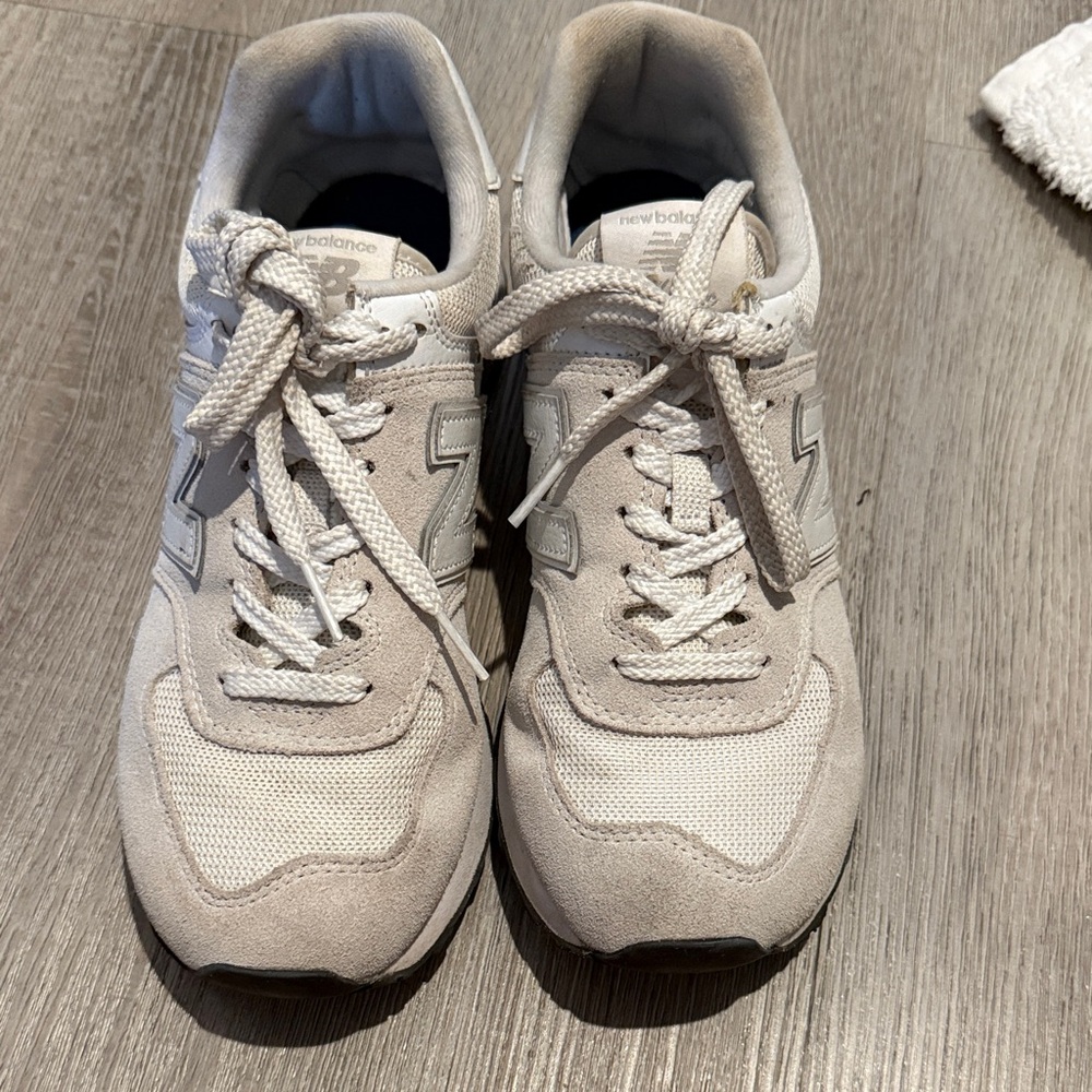 New Balance Neutral Beige 574 Retro Running Sneakers
